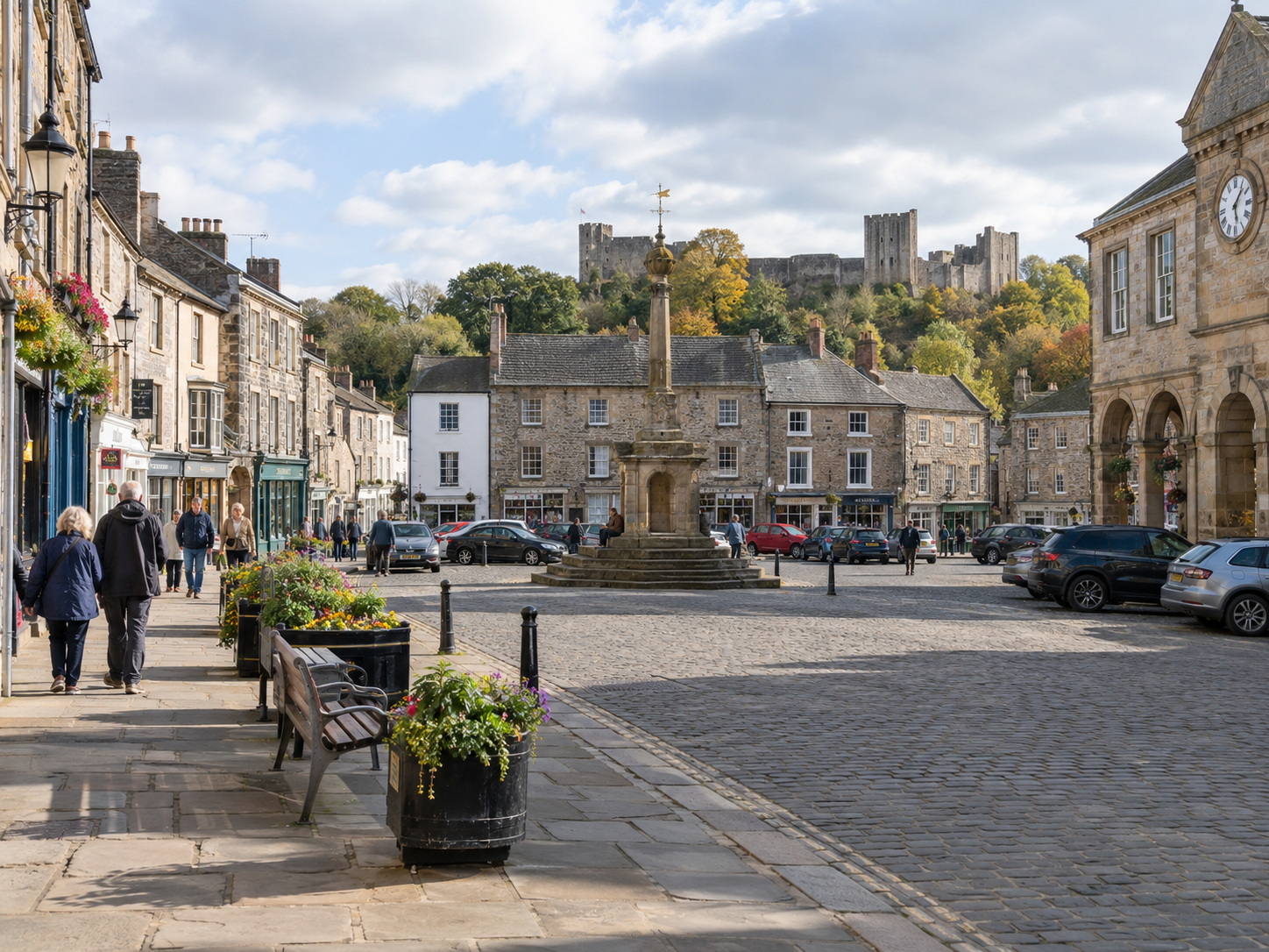 Richmond market place in North Yorkshire